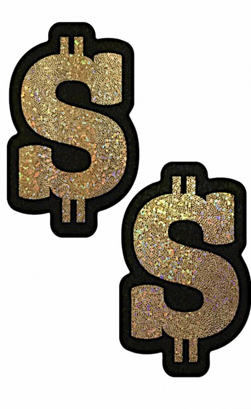 Pastease Money Gold Glitter Dollar Sign Pasties 