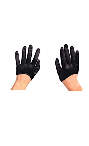 Cropped Satin Gloves 