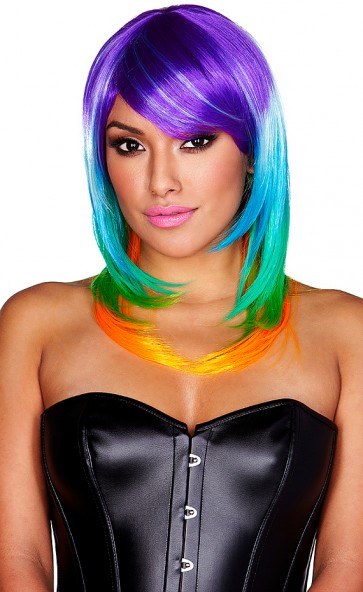Rainbow Wig Multi Color