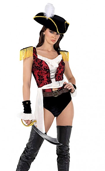 7 PC Playboy High Sea Pirate Costume