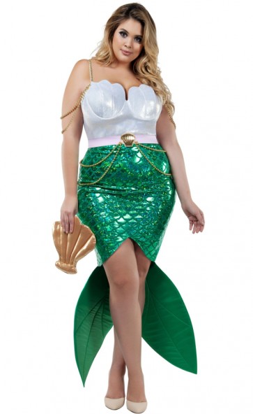 Alluring Sea Siren Costume Plus Size