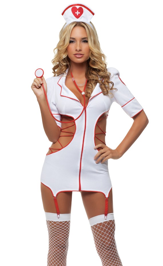 Cut Out Nurse Costume. 