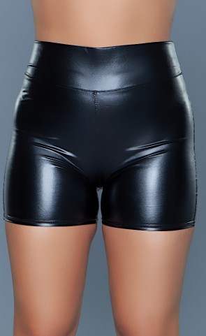 A Lot to Love Faux Leather Shorts