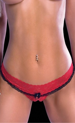 Cover Up Crotchless Thong