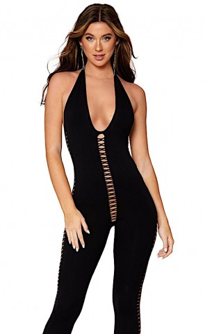 Opaque Footless Catsuit Bodystocking