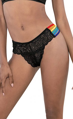 Pride Lace Rainbow Side Straps Panty 