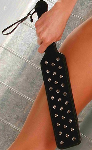 Leather Paddle With Nail Heads