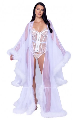 Hollywood Glam Bridal Luxury Sheer Robe