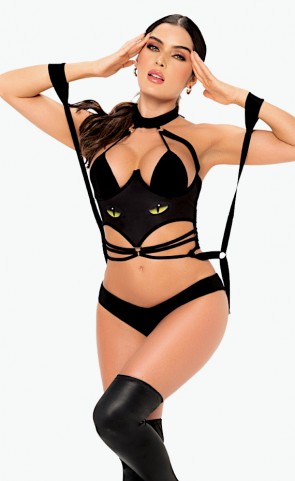 Cat Girl Bodysuit Lingerie Costume