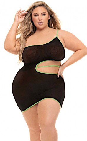 All You Need Cut Out Mini Dress Plus Size