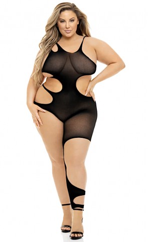 Show You How Cut Out Bodystocking Plus Size