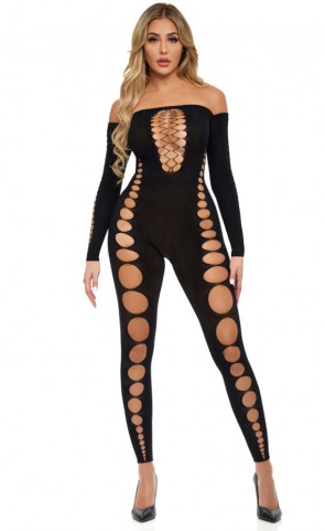 Boujee Gang Cut Out Bodystocking 
