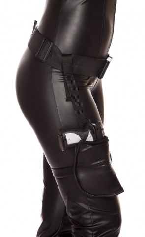 Leg Holster with Connected Belt