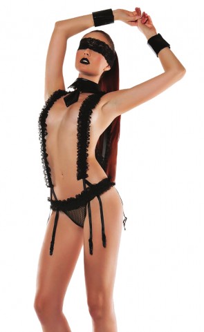 Roleplay Lace Suspender Teddy