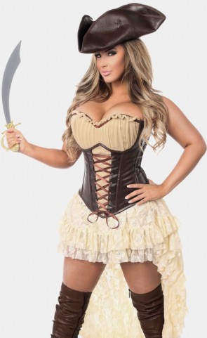 Top Drawer Pirate Captain Costume Plus Size