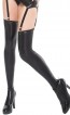 Wet Look Thigh High Stockings Plus Size