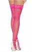 Silicone Lace Top Fishnet Thigh High Plus Size