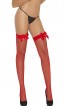 Fishnet Thigh Hi With Satin Bow