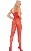 Rose Lace Bodystocking With Open Crotch